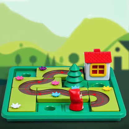 Montessori Little Red Riding Hood Puzzle and Skill Game