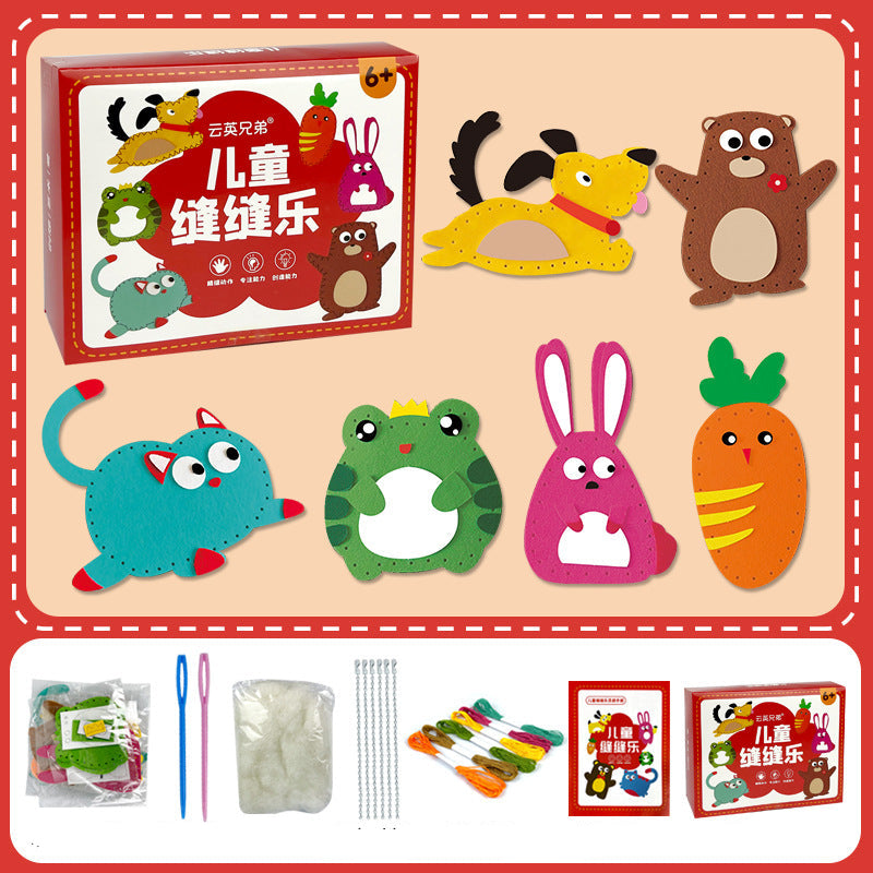 Safe Felt Animal Set for DIY Sewing