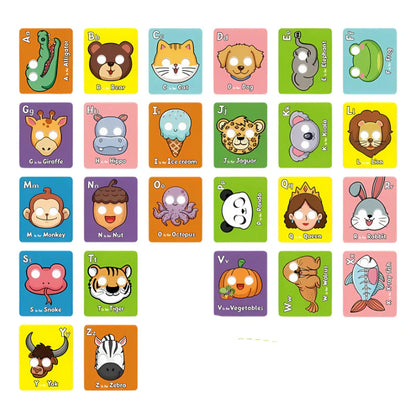 Alphabet Flashcards with Animal Designs