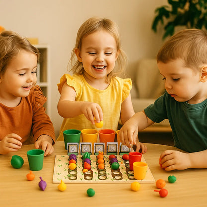 Montessori Sorting Colours And Numbers Farm Learning Game