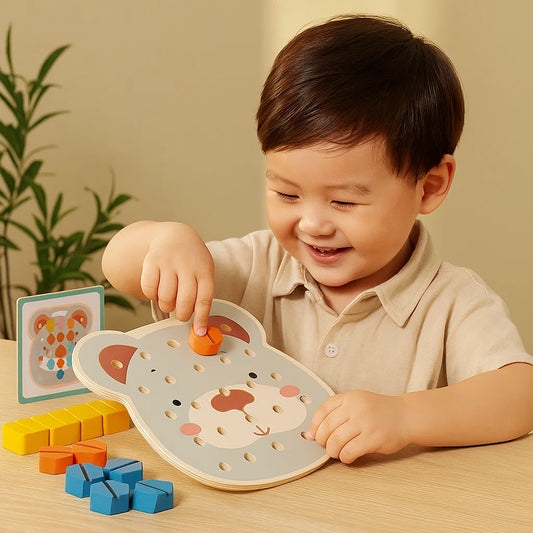 Montessori Colour Chart Bear Plate For Little Craftsmen