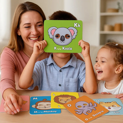 Alphabet Flashcards with Animal Designs
