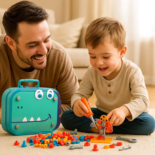 Dino Craftsman Construction Play Set for Kids