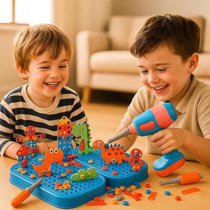 Dino Craftsman Construction Play Set for Kids