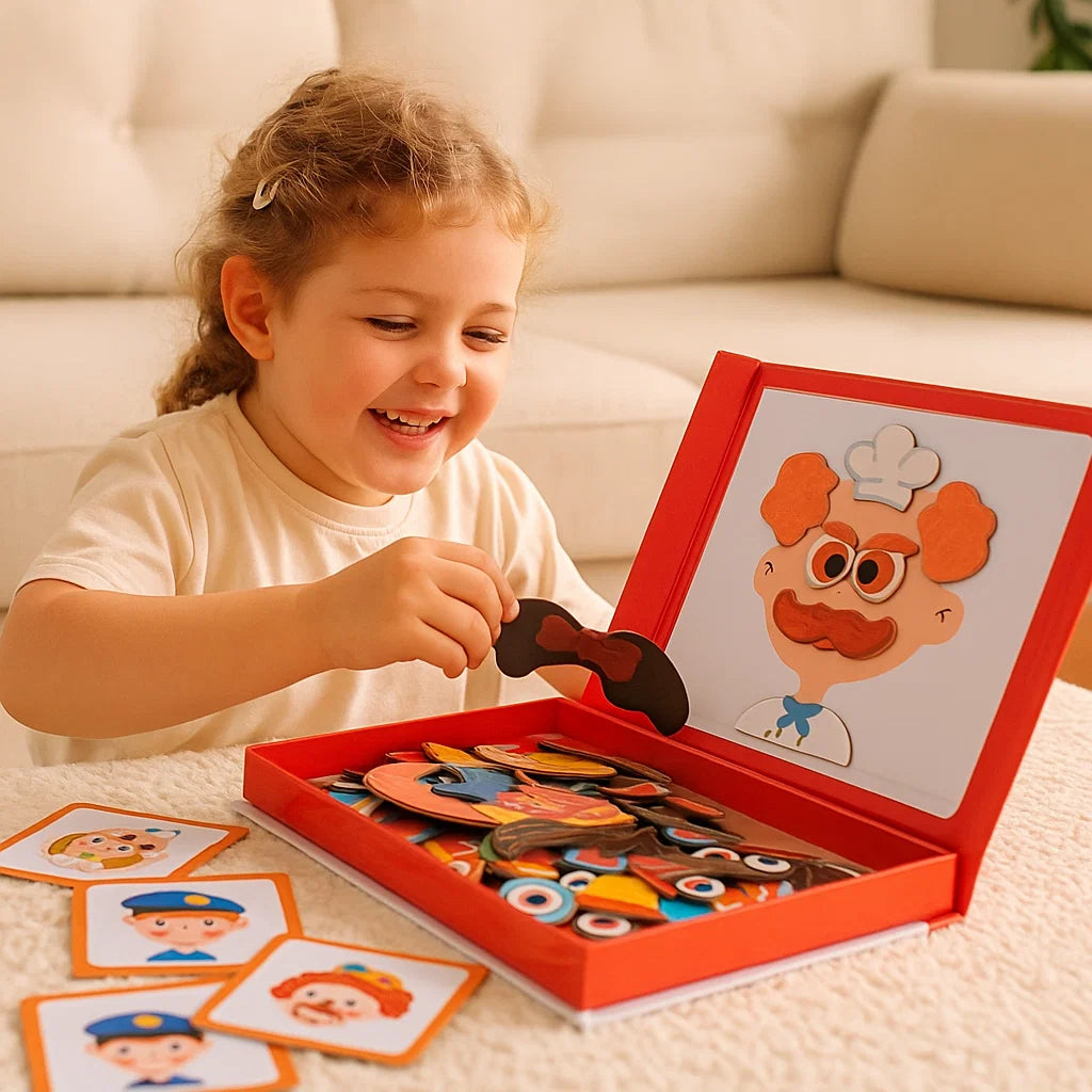 Educational Facial Expression Learning Puzzle for Kids