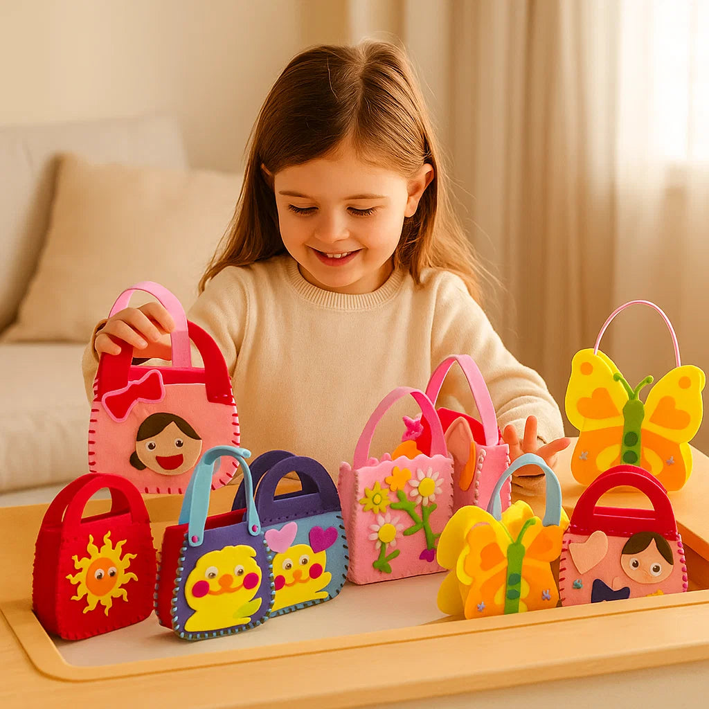 Safe Felt Bag Sewing Kit for Kids