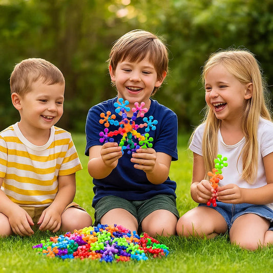 Creative Montessori Snowflake Building Blocks