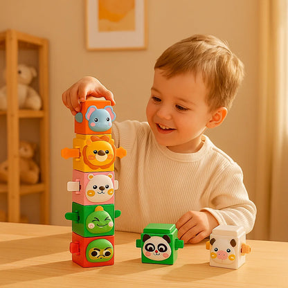 Educational Montessori Animal Stacking Toy Set