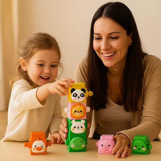 Educational Montessori Animal Stacking Toy Set