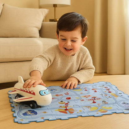 Puzzle Track Building Block Race