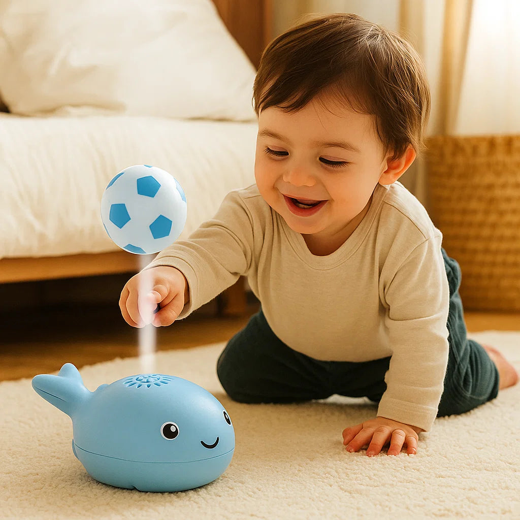 Whale Toy with Floating Ball