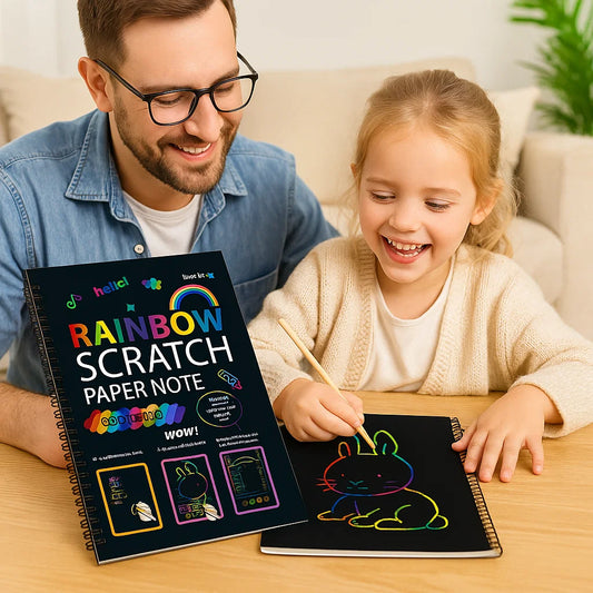 Magical Rainbow Scratch Paper