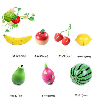 Montessori Wooden Cutting Play Set