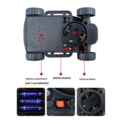 Light Up 360° Music Stunt Car