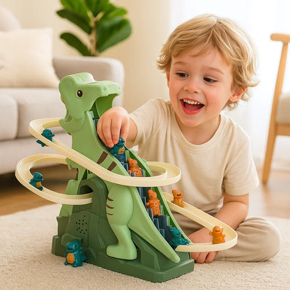 Dino Slide Roller Coaster Fun