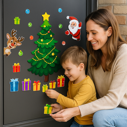 Christmas Montessori Magnetic Sticker Set for DIY Decorating