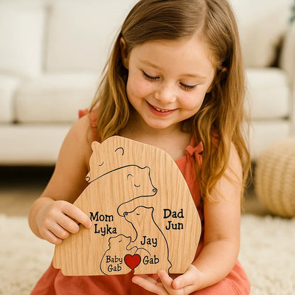 Handcrafted Personalized Bear Family