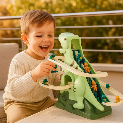 Dino Slide Roller Coaster Fun