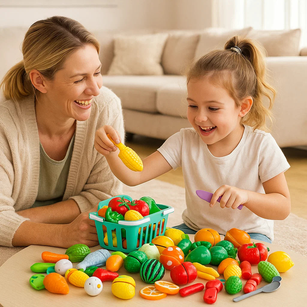 Fruit and Vegetable Cutting Play Set