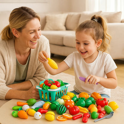 Fruit and Vegetable Cutting Play Set