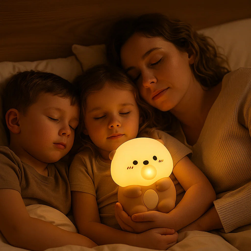 Adorable Bubble-Blowing Otter Silicone Night Lamp