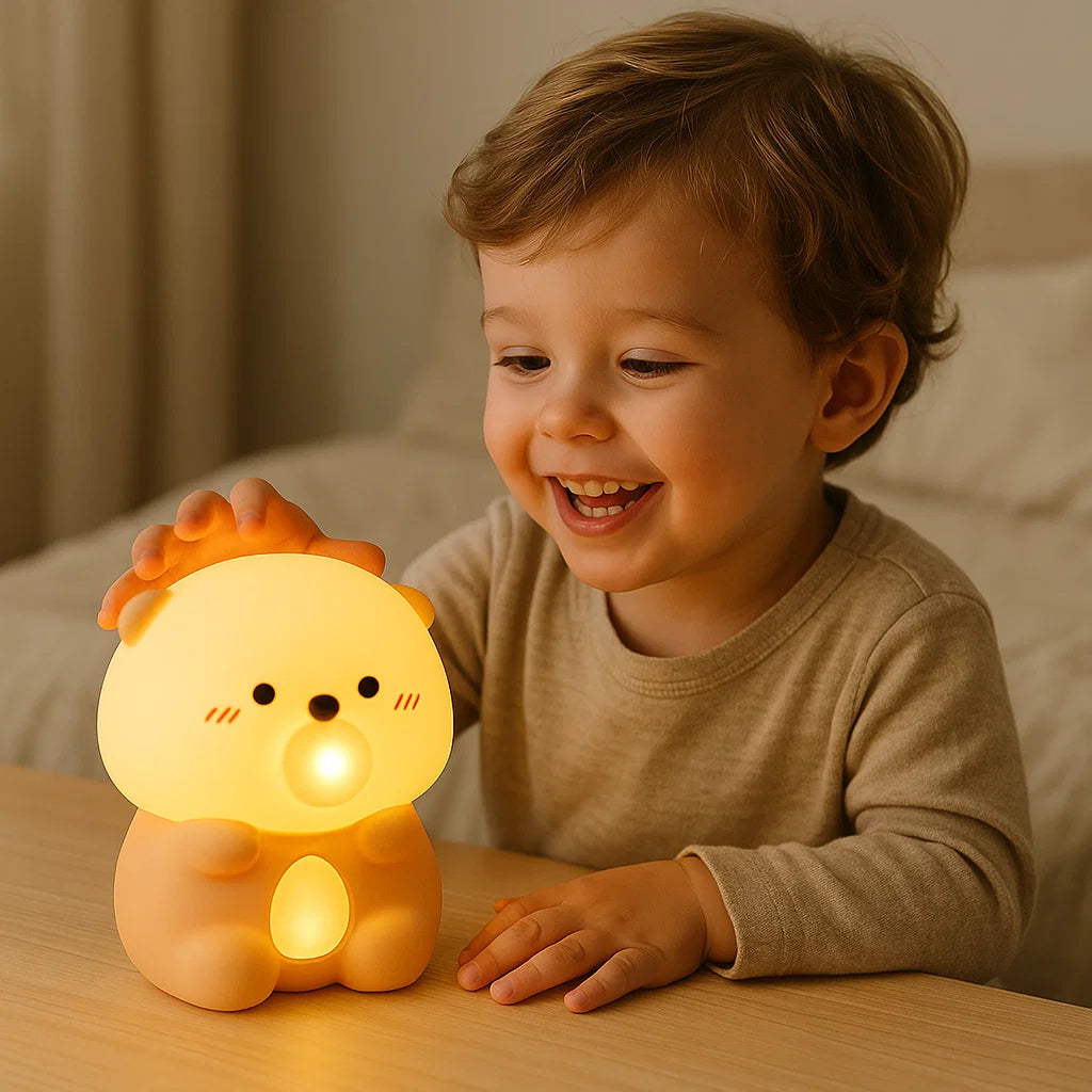 Adorable Bubble-Blowing Otter Silicone Night Lamp