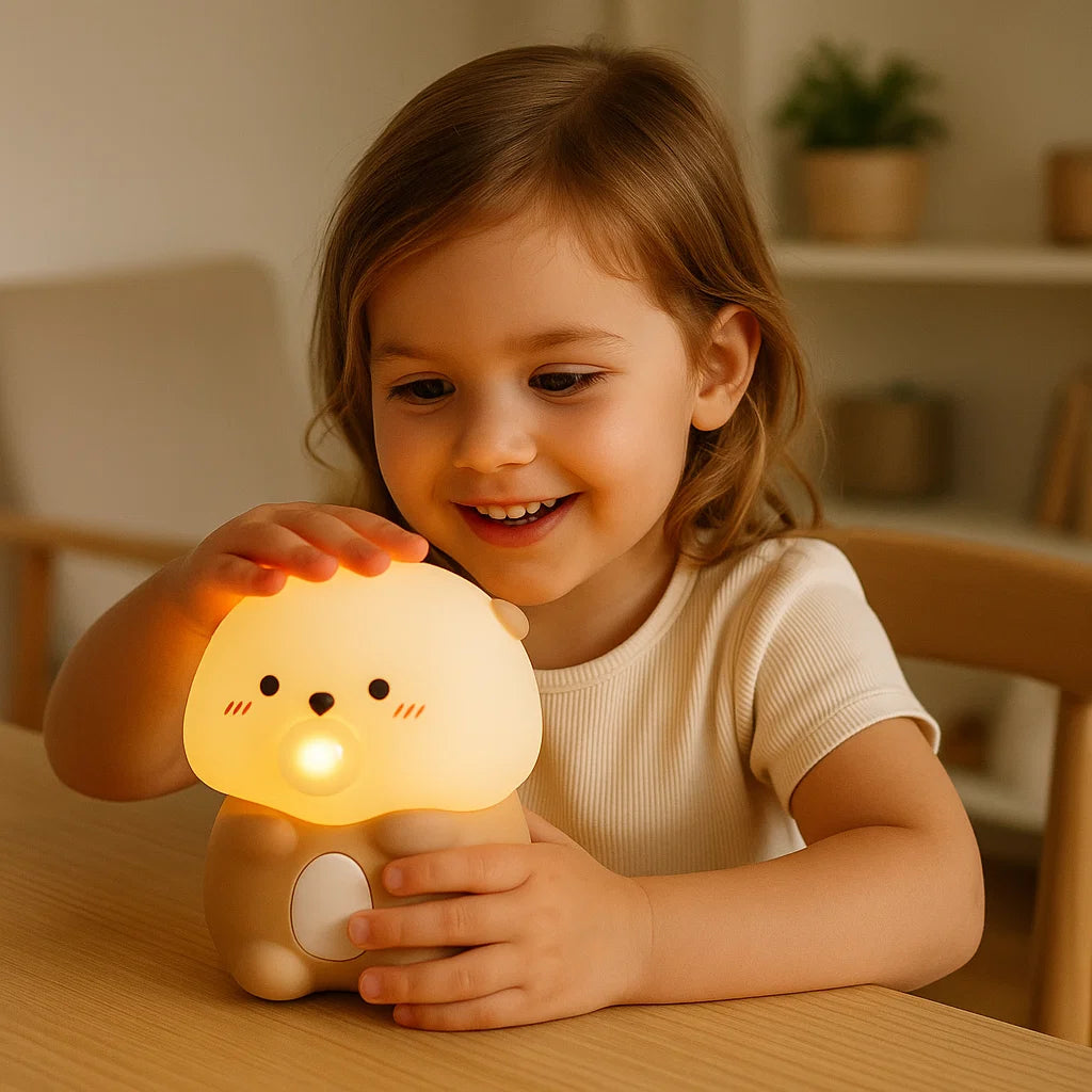 Adorable Bubble-Blowing Otter Silicone Night Lamp
