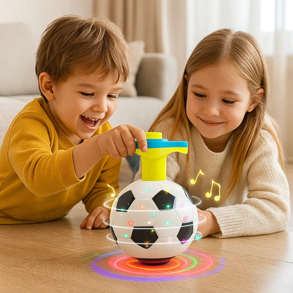 Luminous LED Football Spinning Top Toy