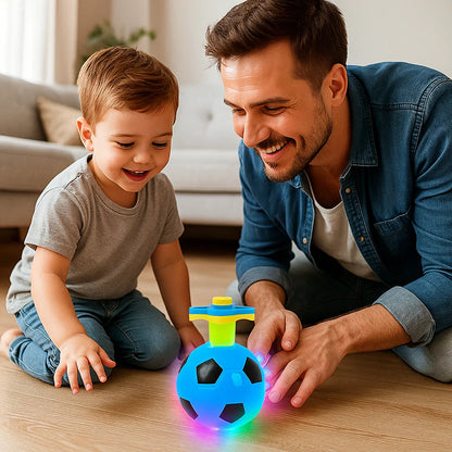 Luminous LED Football Spinning Top Toy