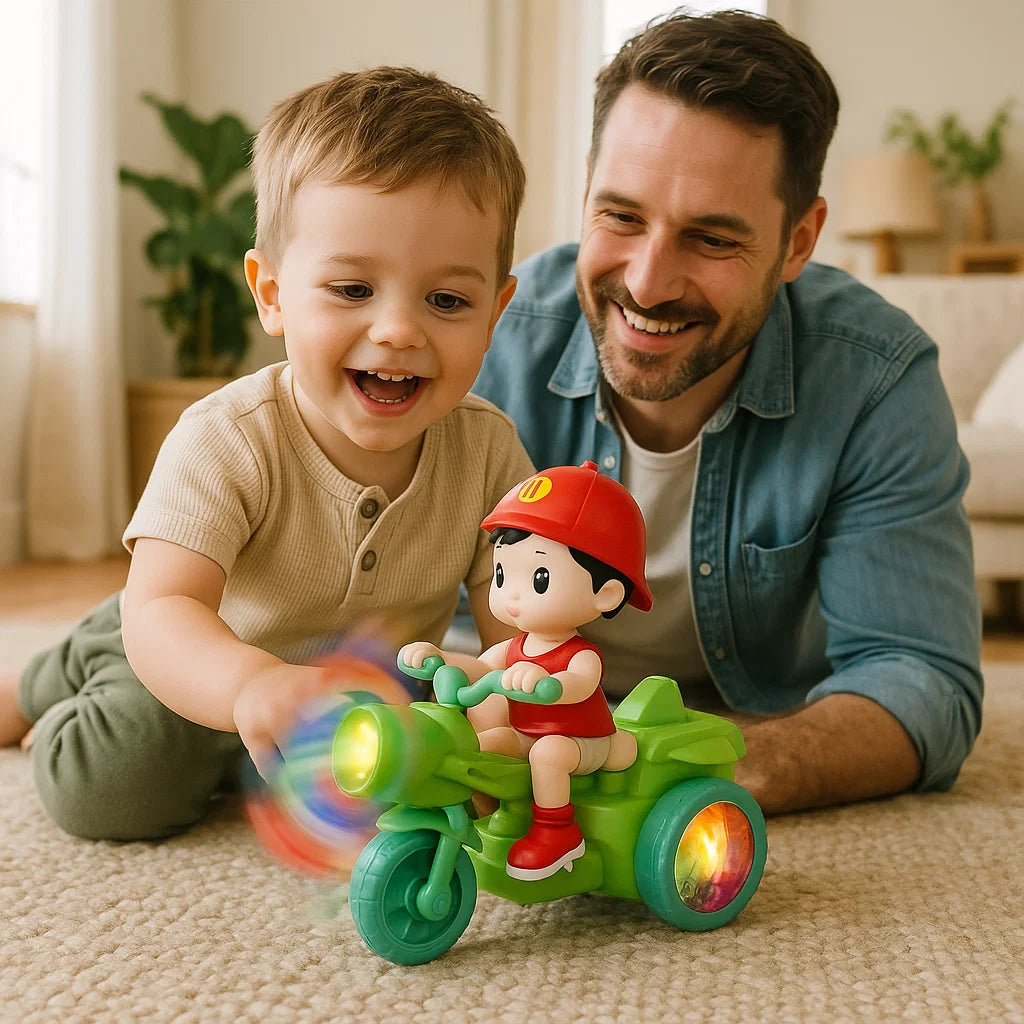 Light-Up Musical Kids Stunt Scooter Toy