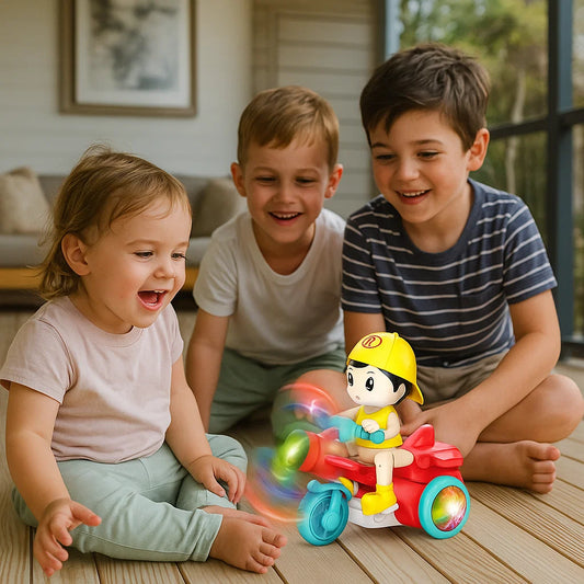 Light-Up Musical Kids Stunt Scooter Toy