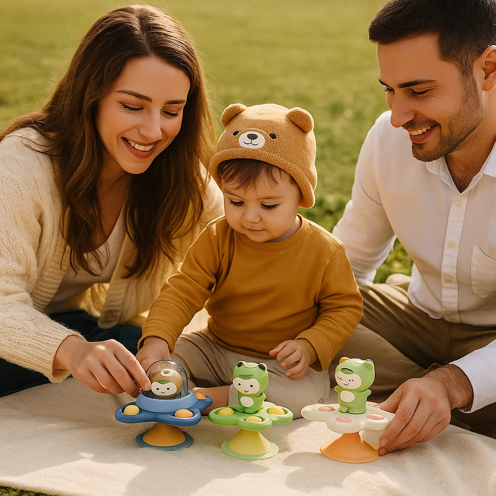 Montessori Suction Cup Spinner – Rotating Educational Toy