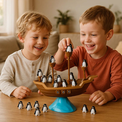 Penguin Pirate Ship Balance Game