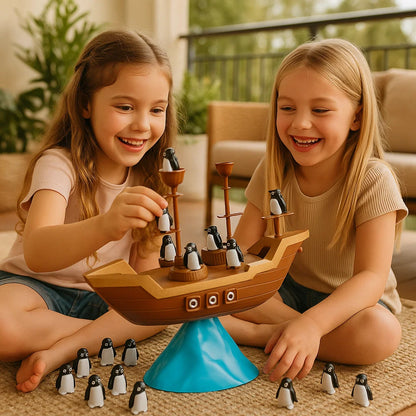 Penguin Pirate Ship Balance Game