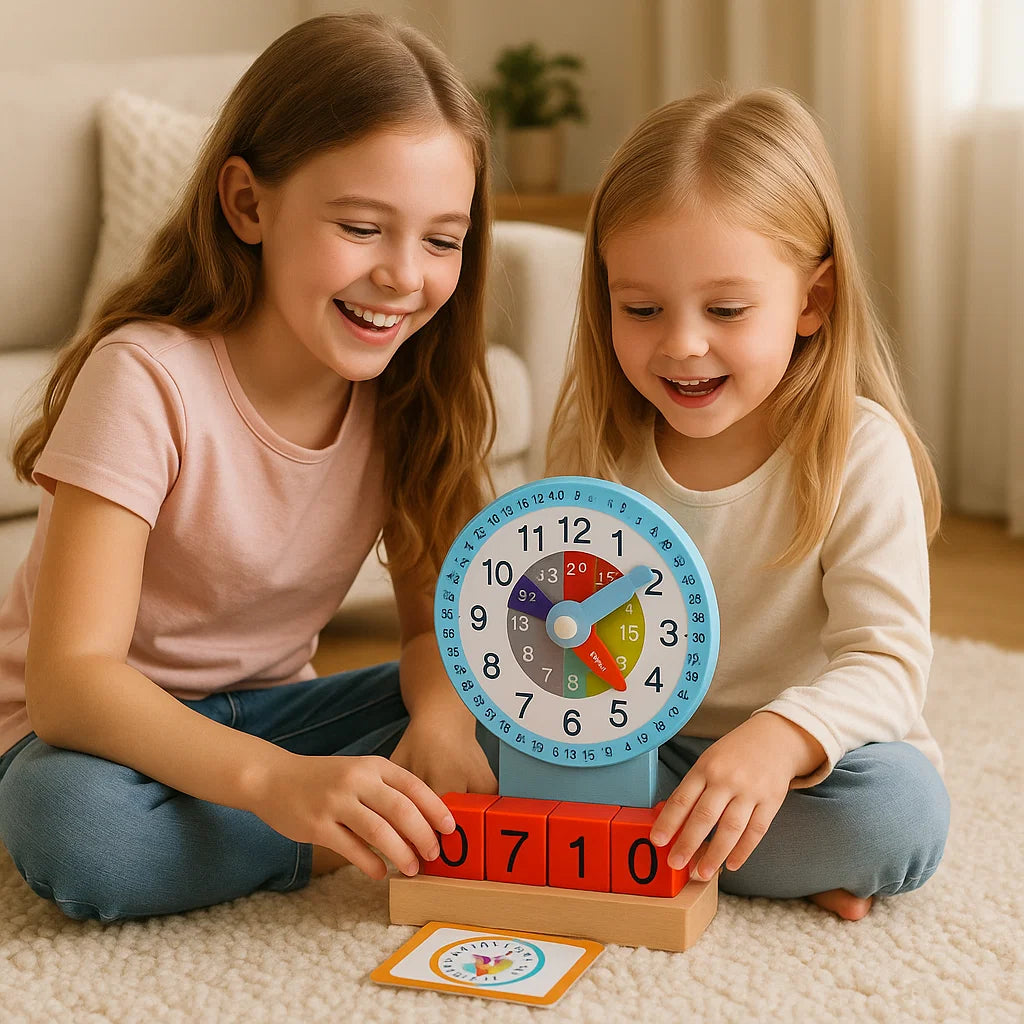 Educational Montessori Clock & Time Learning Toy
