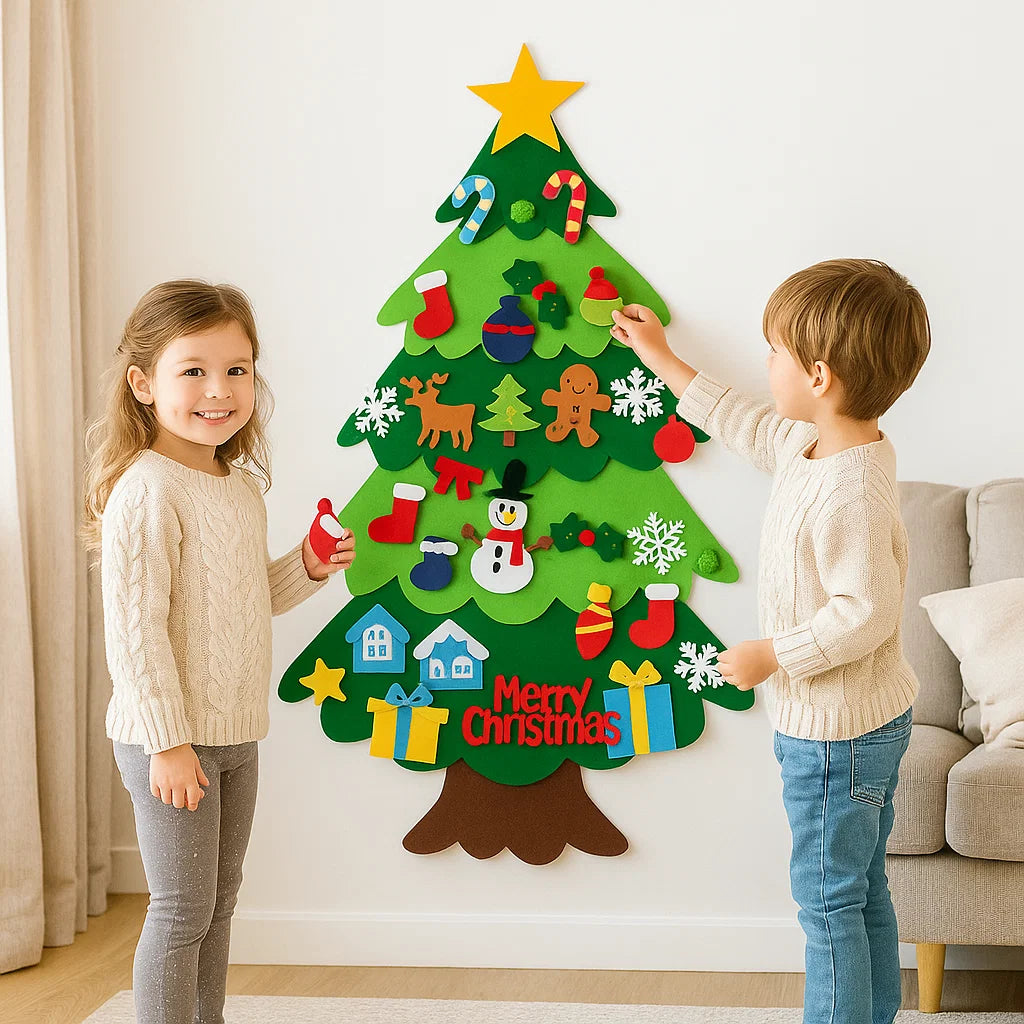 Montessori Felt Christmas Tree