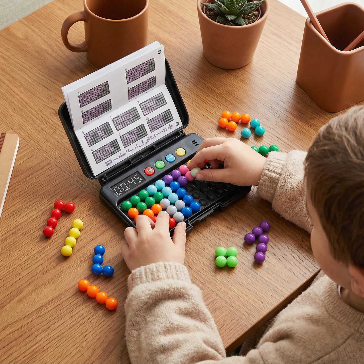 Smart Kids Brain Game – 500 Logic Puzzles with Timer