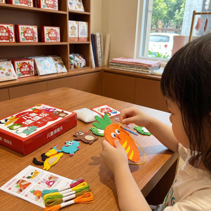 Safe Felt Animal Set for DIY Sewing