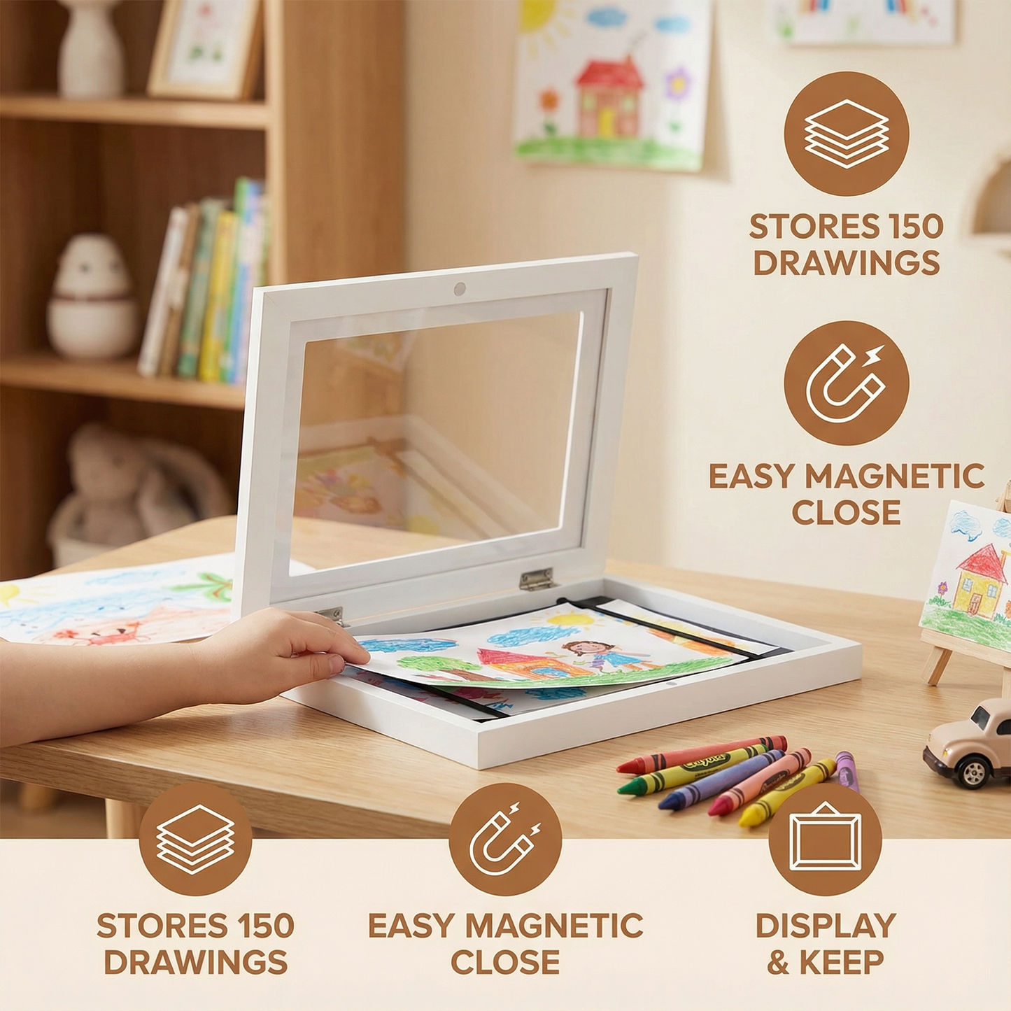 Kids Picture Frame for 150 Drawings
