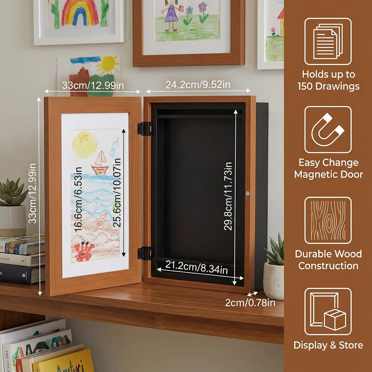 Kids Picture Frame for 150 Drawings