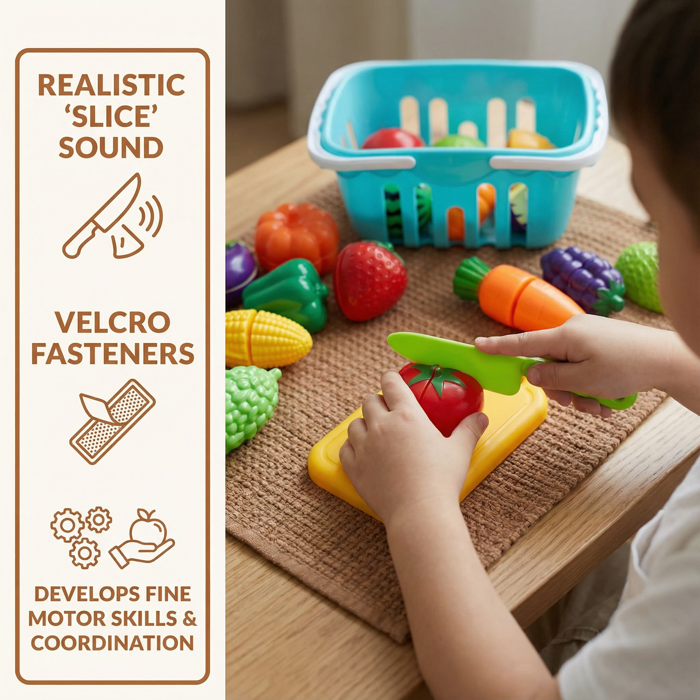 Fruit and Vegetable Cutting Play Set