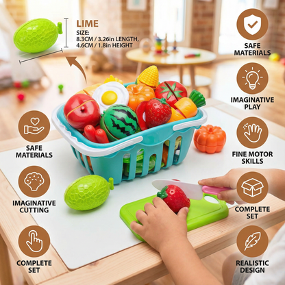 Fruit and Vegetable Cutting Play Set