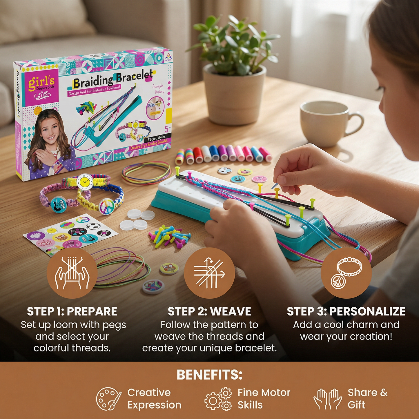 Creative Bracelet Weaving Set