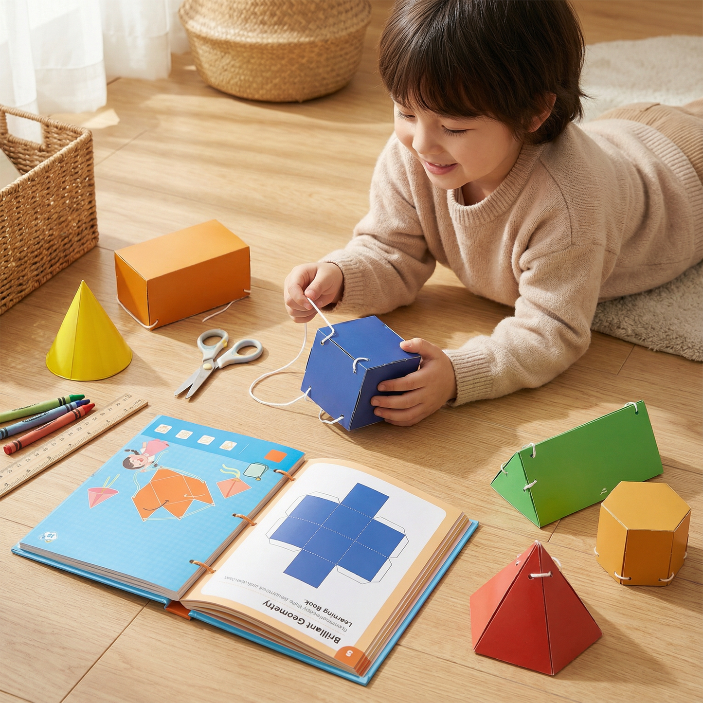 Brilliant Geometry Learning Book for Kids