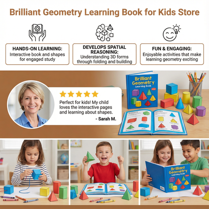 Brilliant Geometry Learning Book for Kids