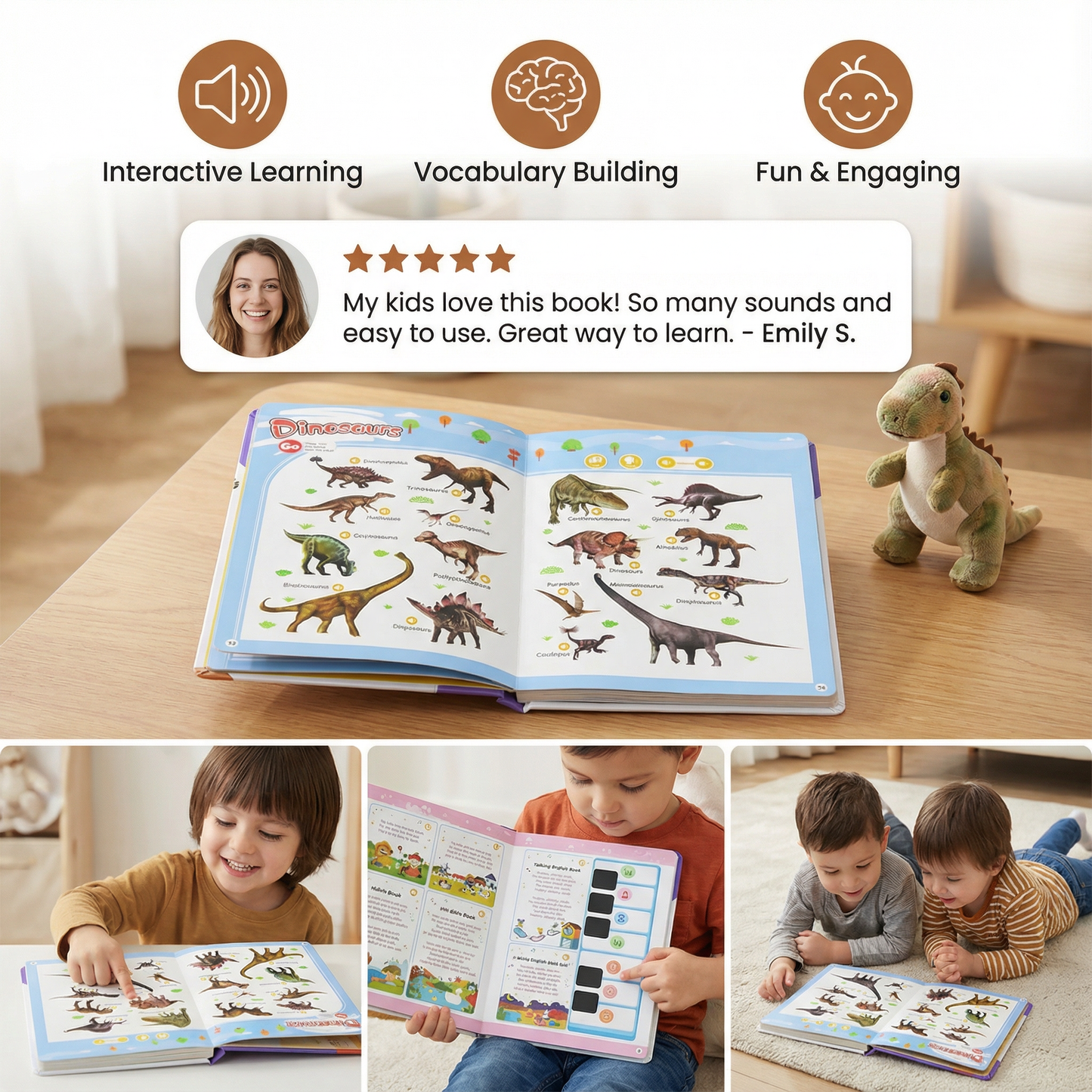 Talking English Learning Book for Children