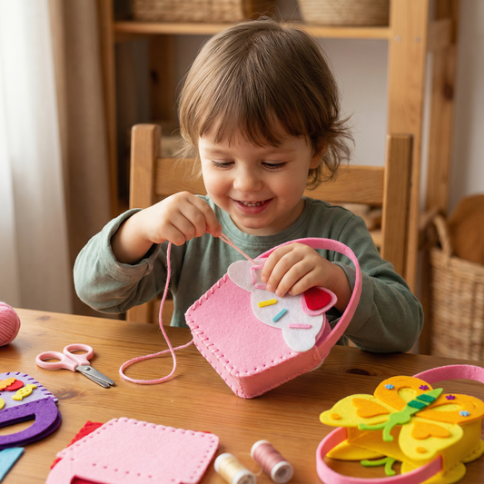 Safe Felt Bag Sewing Kit for Kids