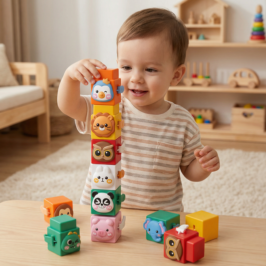 Educational Montessori Animal Stacking Toy Set