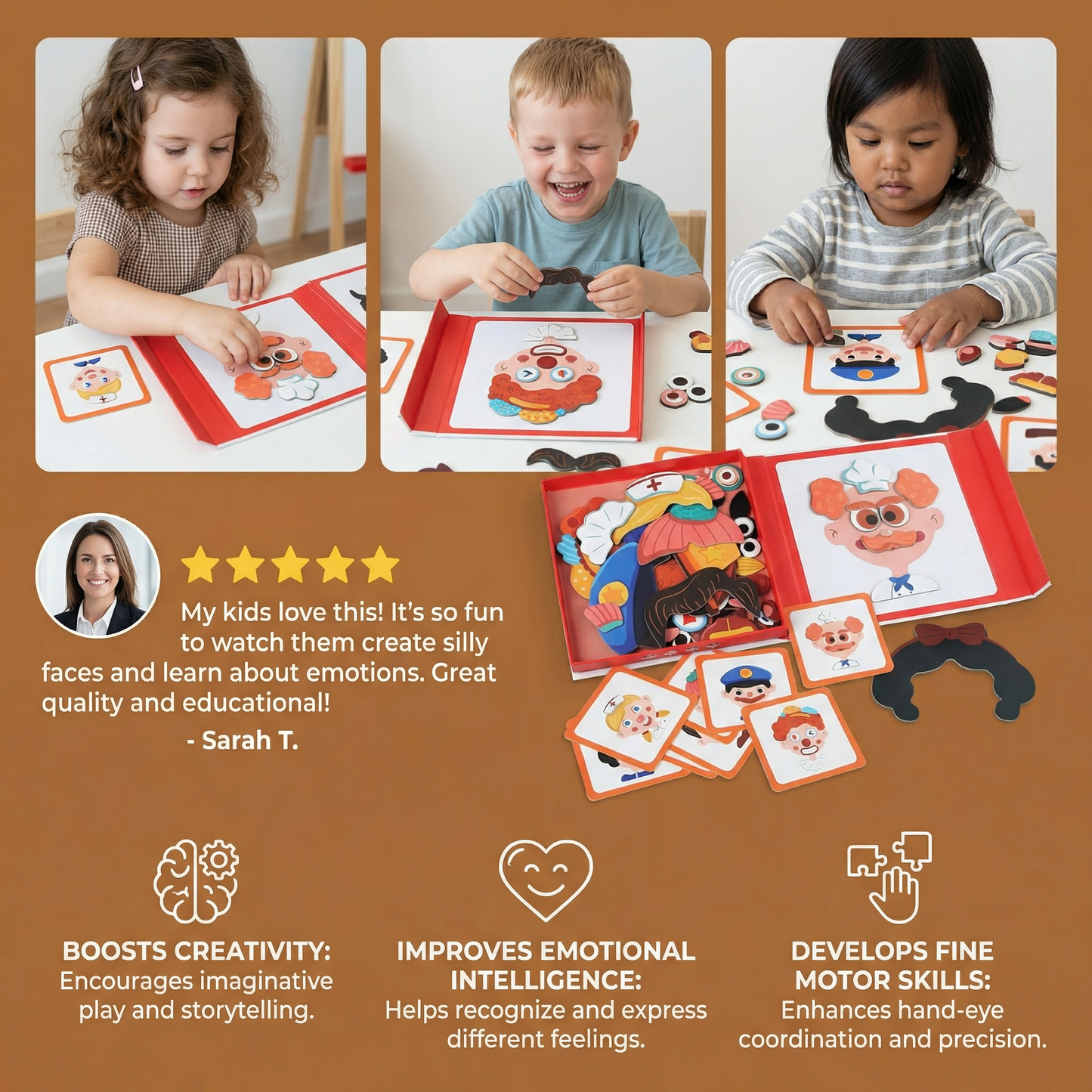 Educational Facial Expression Learning Puzzle for Kids