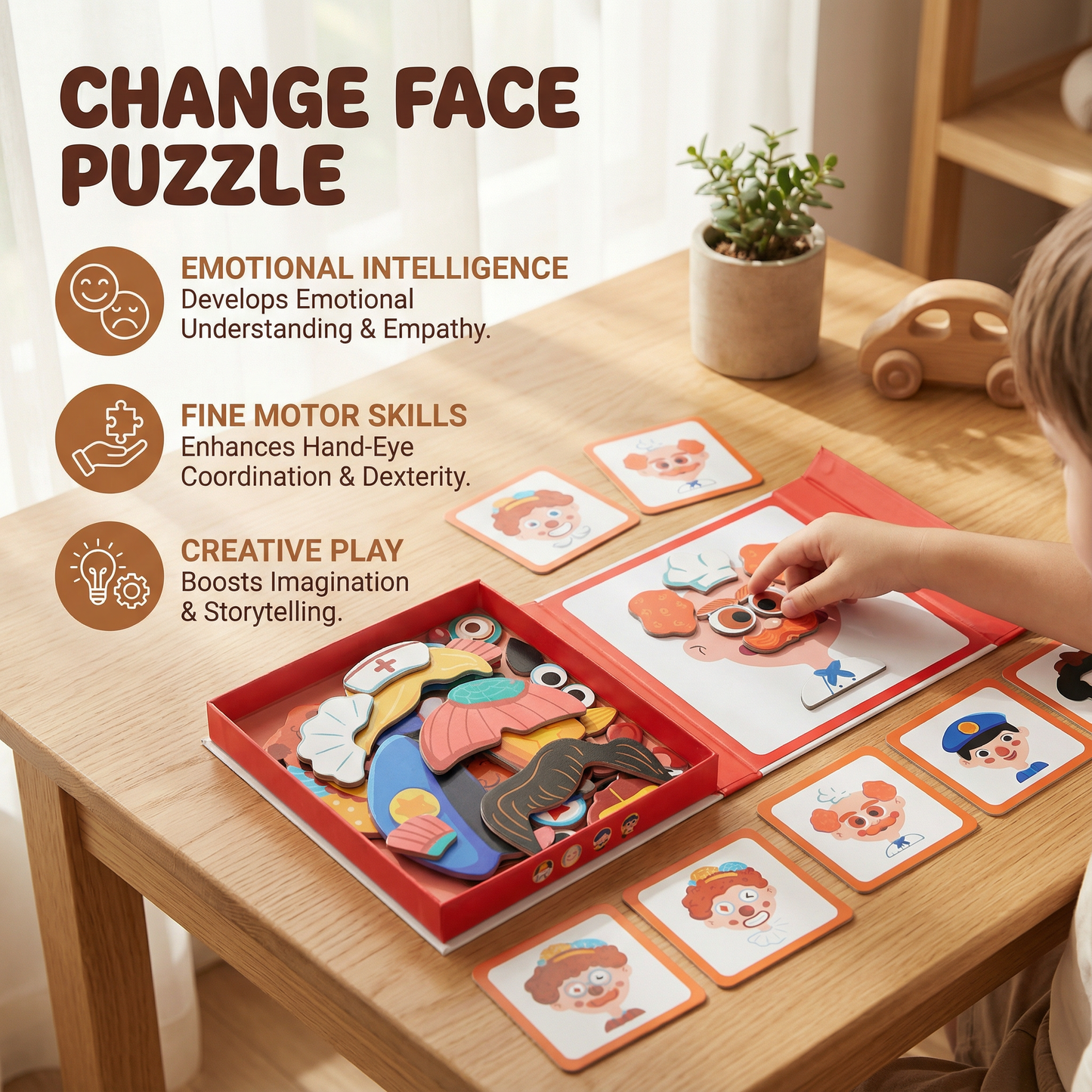 Educational Facial Expression Learning Puzzle for Kids